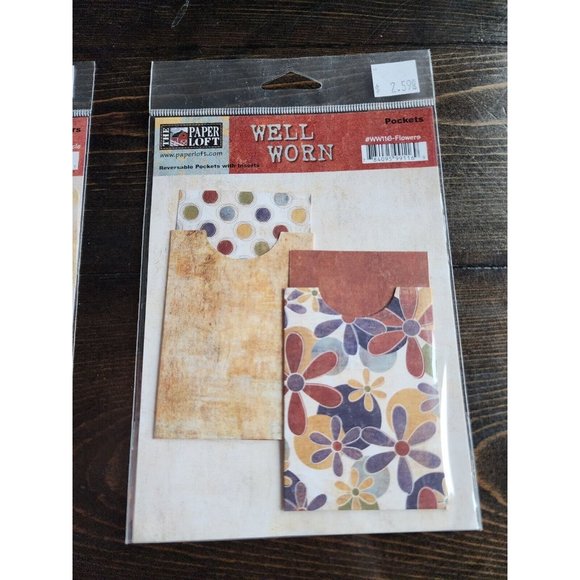 Scrapbook Mini Folder Envelope LOT Embellishments Paper Loft Vintage Retired #18 - Picture 3 of 5